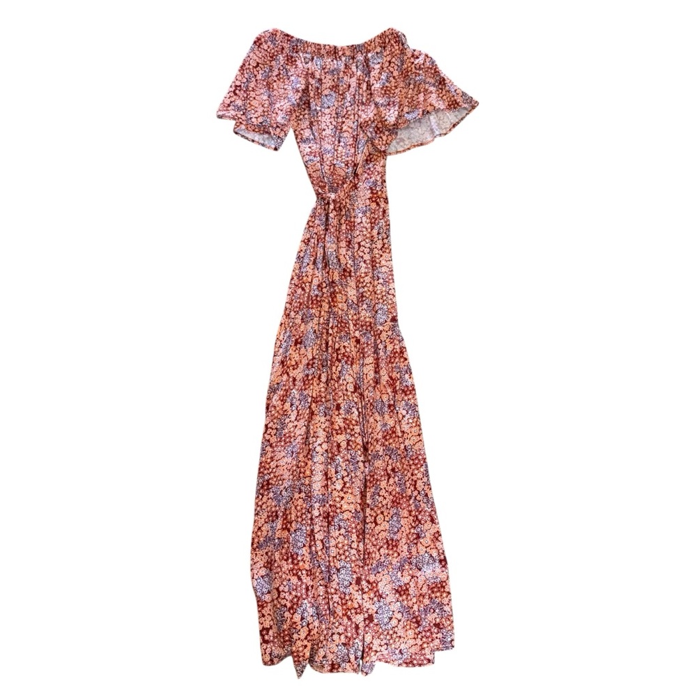 NWT L*Space Revolve Panama Maxi Wrap Floral Cover Up Dress Womens XS - Picture 7 of 7
